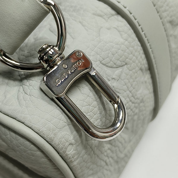 KEEPALL Monogram Calfskin Green