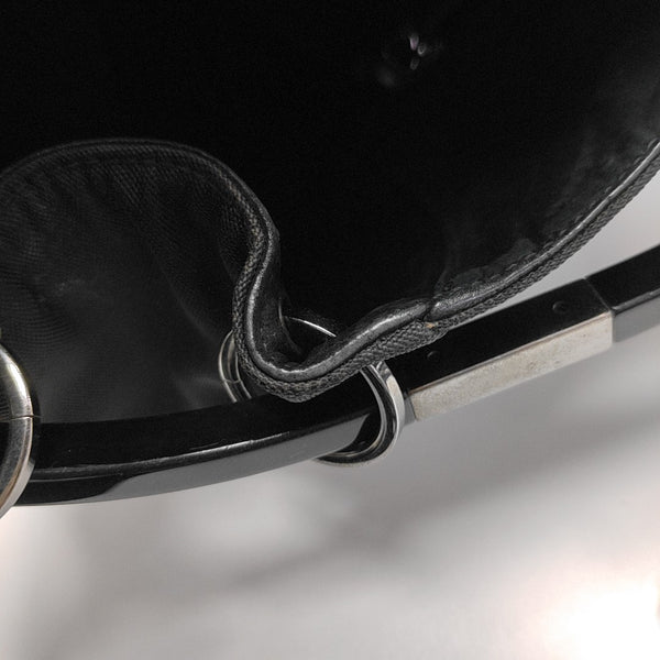 Fabric Top Handle Bag Black