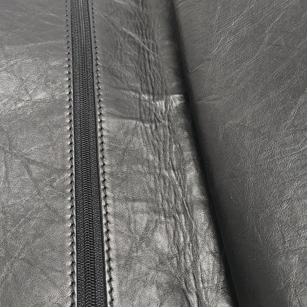 2.55 Maxi Quilted Waxed Cafskin Black