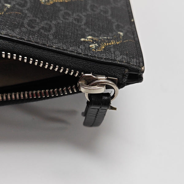 GG Supreme Monogram Coated Canvas Black