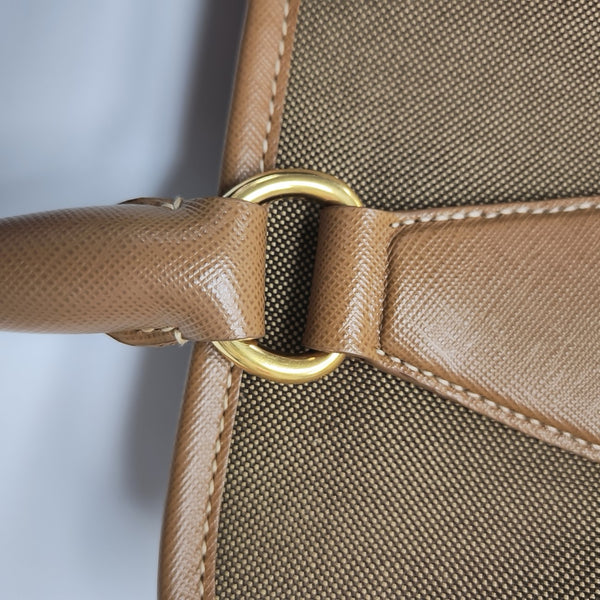 Canvas Shoulder Bag Brown