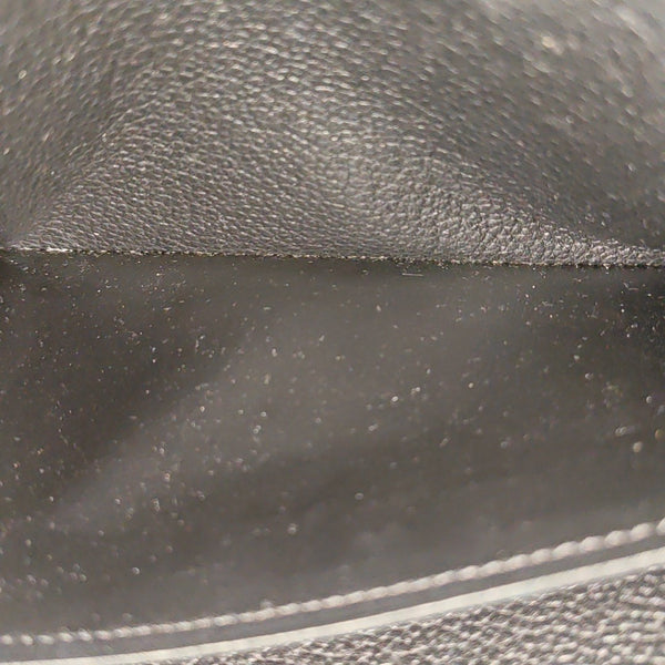SARAH Monogram Calfskin Black Wallet