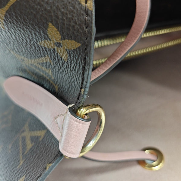 NÉONOÉ MM Monogram Coated Canvas Brown
