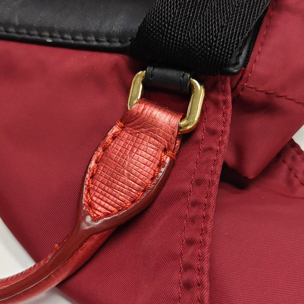 The Rucksack Medium Nylon Red