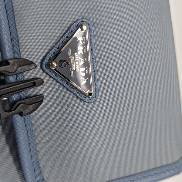 Fabric Shoulder Bag Blue