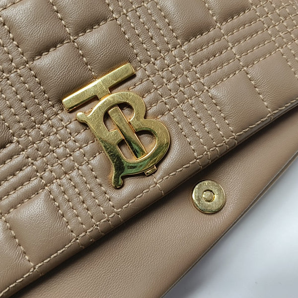 Lola Quilted Lambskin Brown