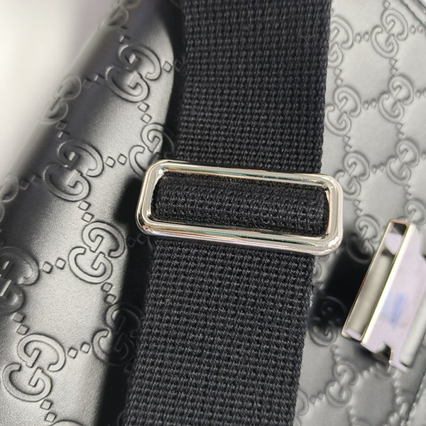 Monogram Calfskin Shoulder Bag Black