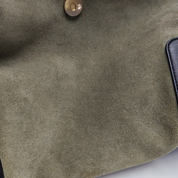 Suede Shoulder Bag Small Brown