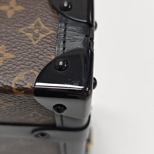 PETITE MALLE Monogram Coated Canvas Brown