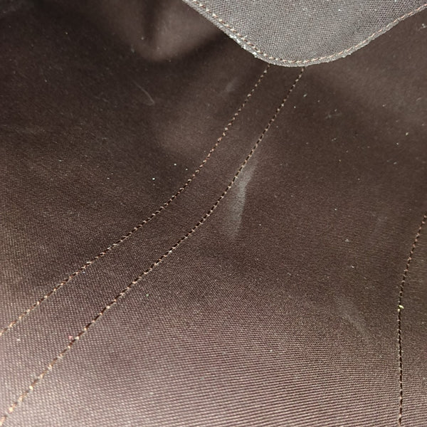 KEEPALL 45 Damier Ebene Coated Canvas Brown