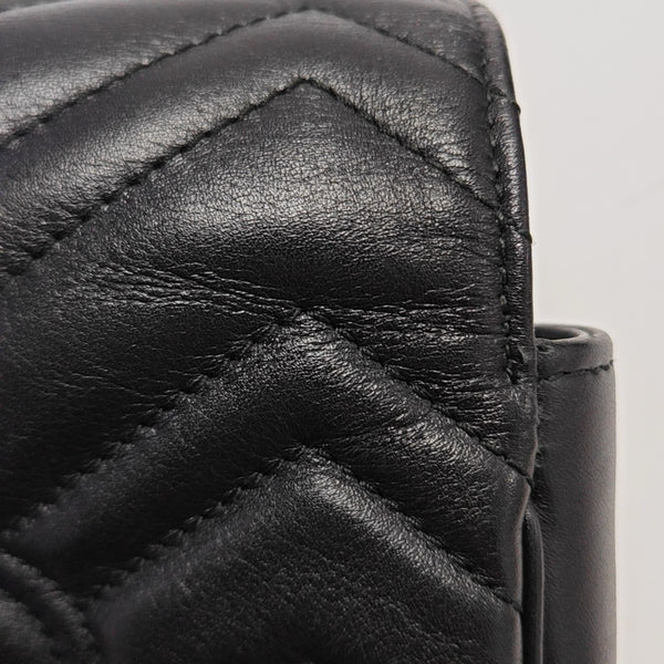 GG Marmont Mini Quilted Calfskin Black