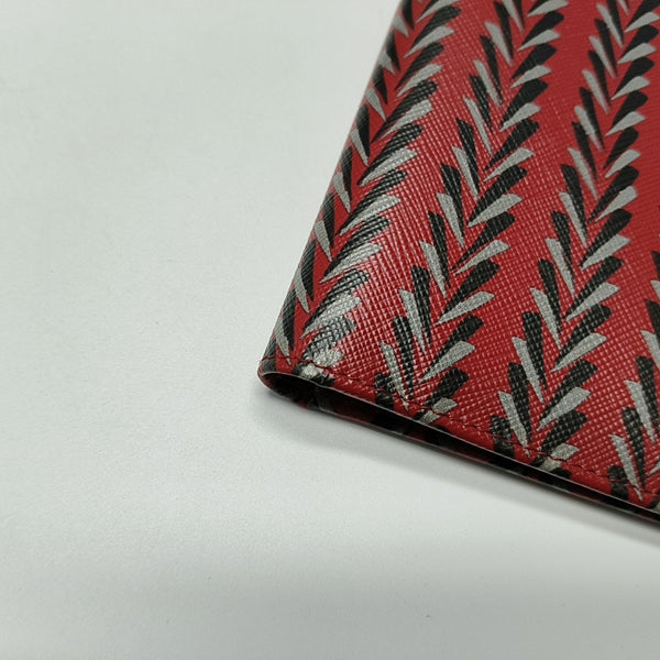 Coated Canvas Wallet Red