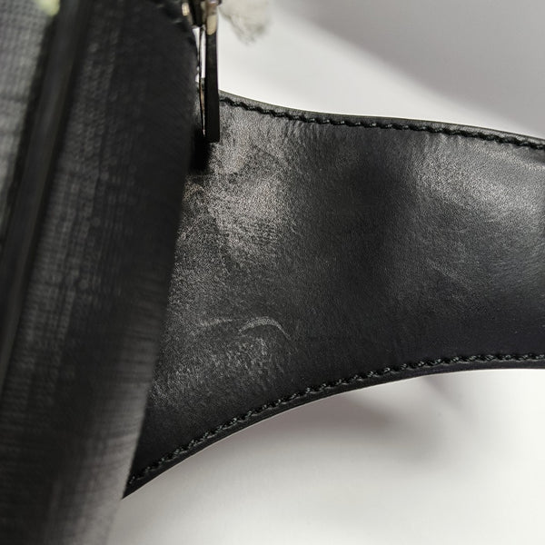 GG Supreme Monogram Coated Canvas Black