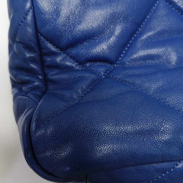 CHANEL 19 Large Quilted Lambskin Blue