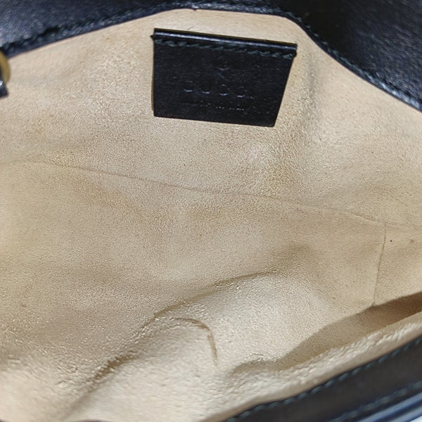 GG Marmont Mini Quilted Calfskin Black