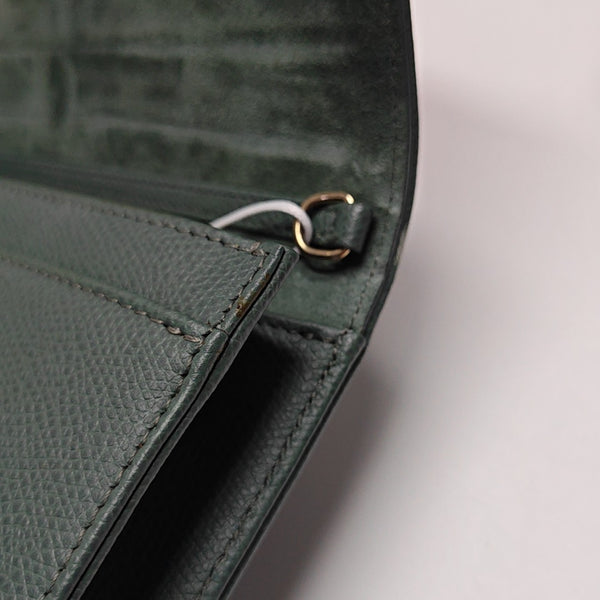 Diorama Small Cannage Calfskin Green