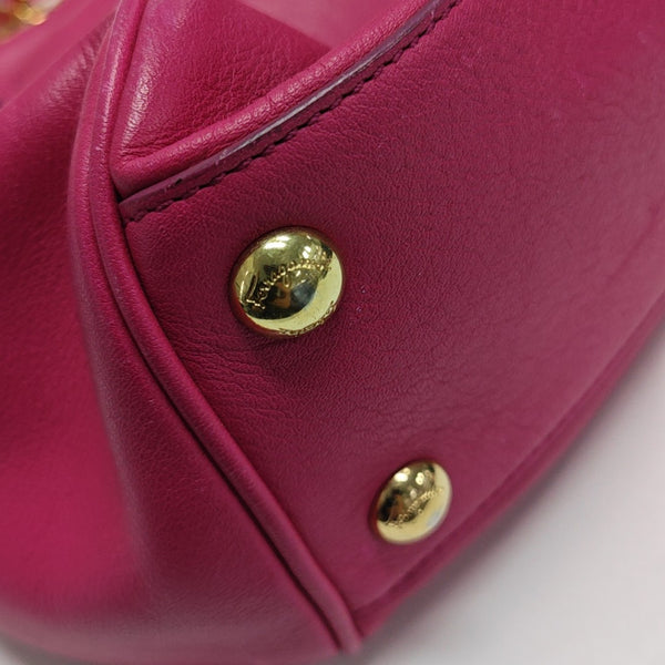 Calfskin Shoulder Bag Red