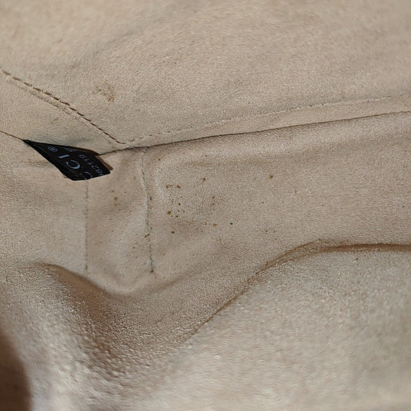 GG Marmont Small Quilted Canvas Brown