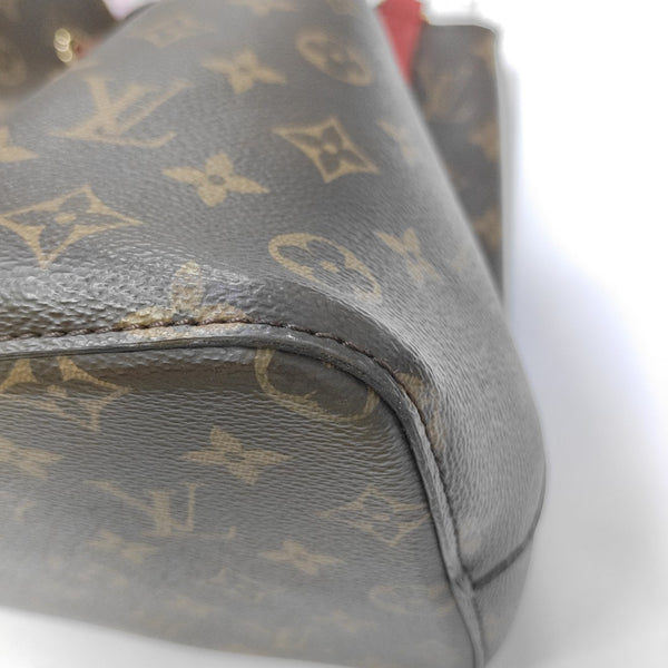 NÉONOÉ MM Monogram Coated Canvas Brown
