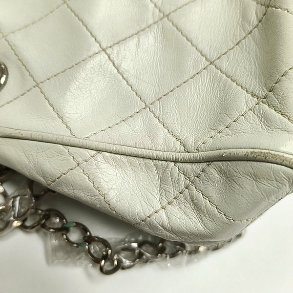 Quilted Lambskin White
