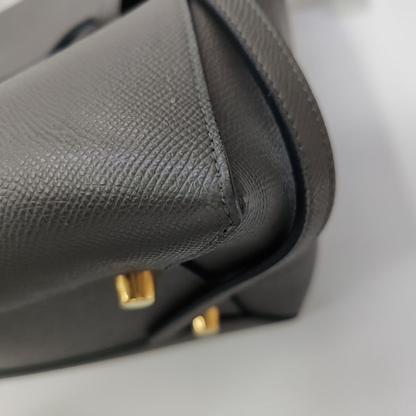 BELT Mini Calfskin Gray