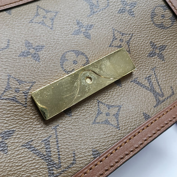 DAUPHINE Mini Monogram Coated Canvas Brown