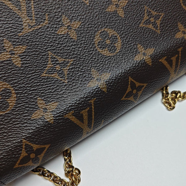 FÉLICIE Monogram Coated Canvas Brown
