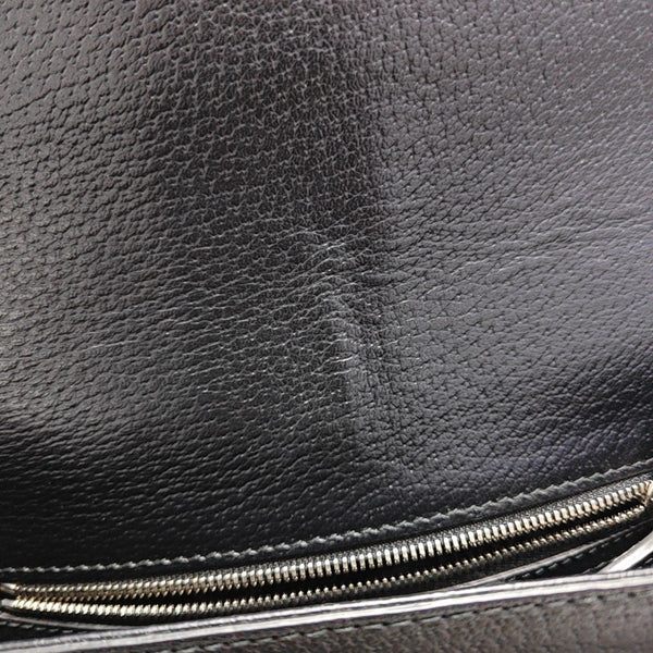 Leather Shoulder Bag Black