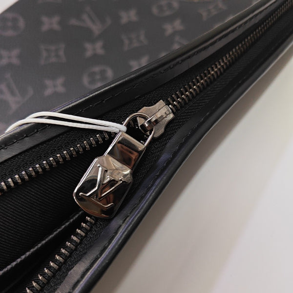 Pochette Voyag MM Monogram Coated Canvas Black