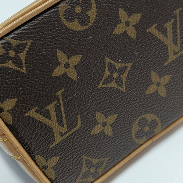 NOÉ Nano Monogram Coated Canvas Brown
