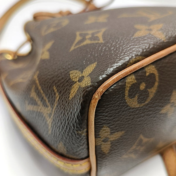 NÉONOÉ Nano Monogram Coated Canvas Brown