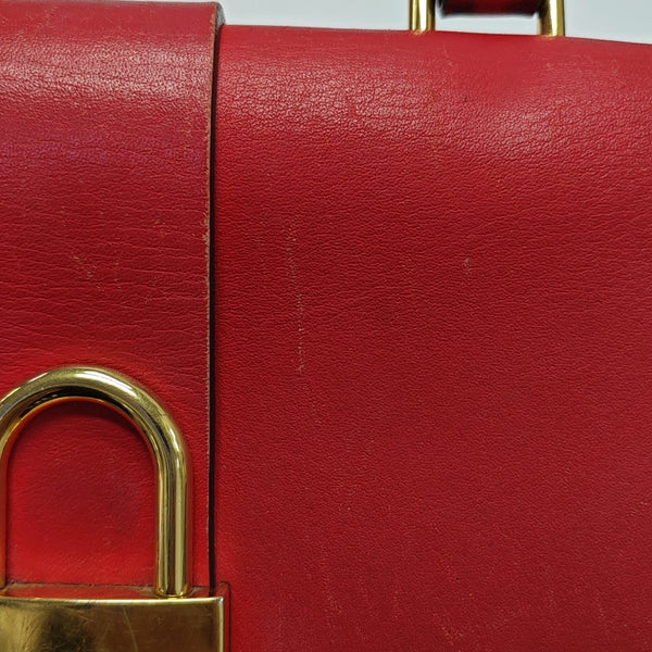 LOCKY BB Monogram Coated Canvas Red
