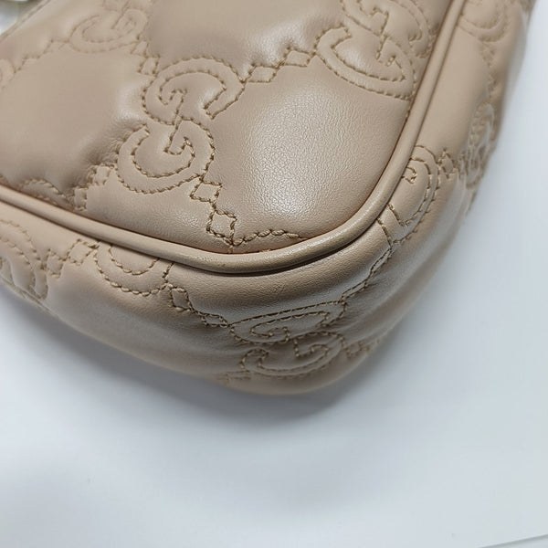 GG Matelassé Monogram Calfskin Pink