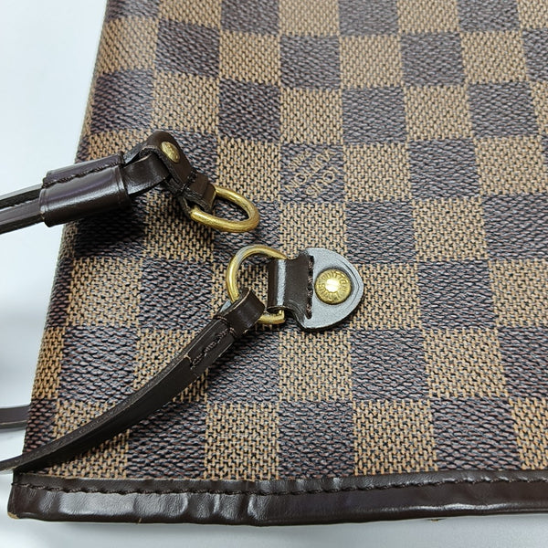 NEVERFULL MM Damier Ebene Coated Canvas Brown