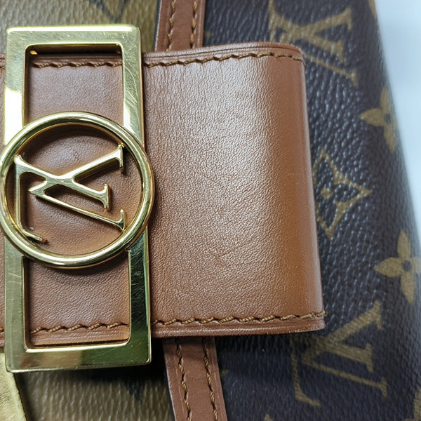 DAUPHINE Mini Monogram Coated Canvas Brown