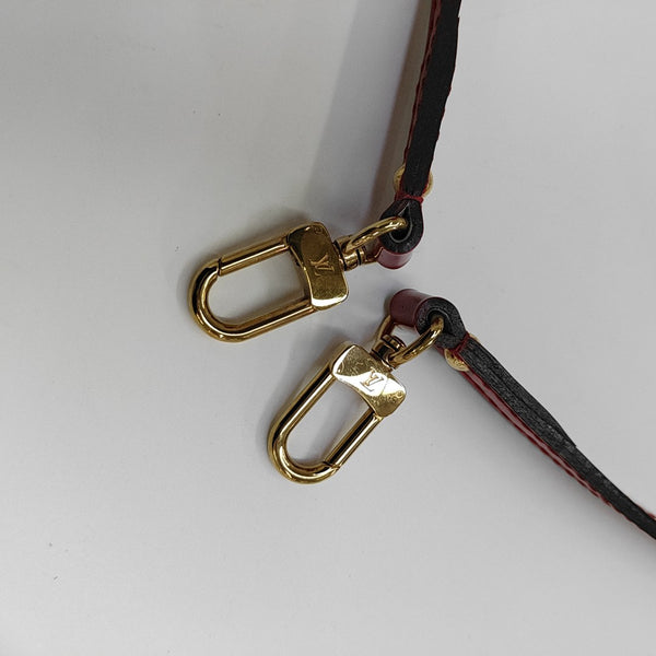ALMA BB Monogram Patent Leather Red