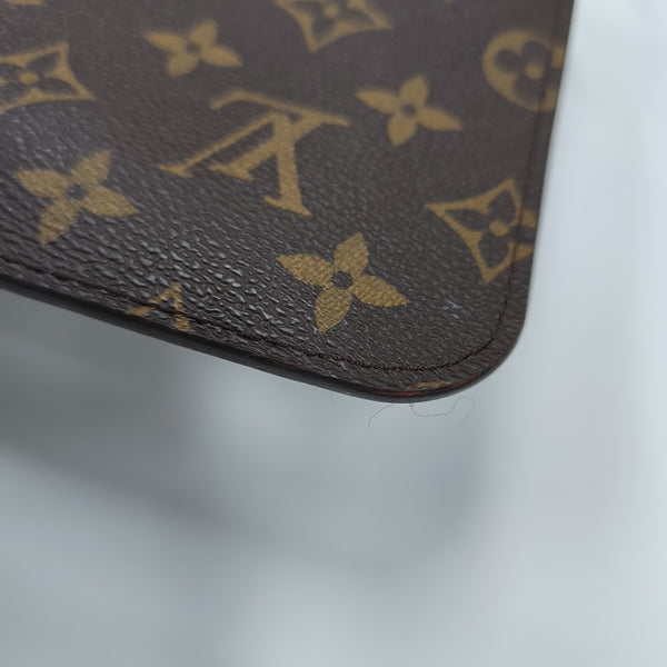 NEVERFULL MM Monogram Coated Canvas Brown