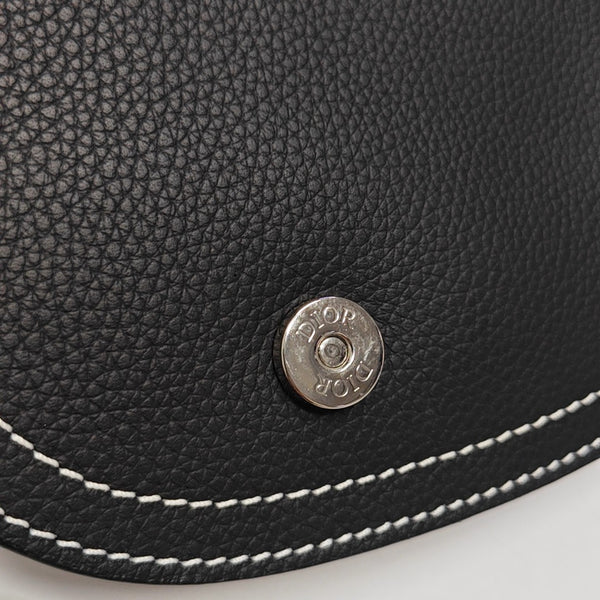Saddle Medium Calfskin Black
