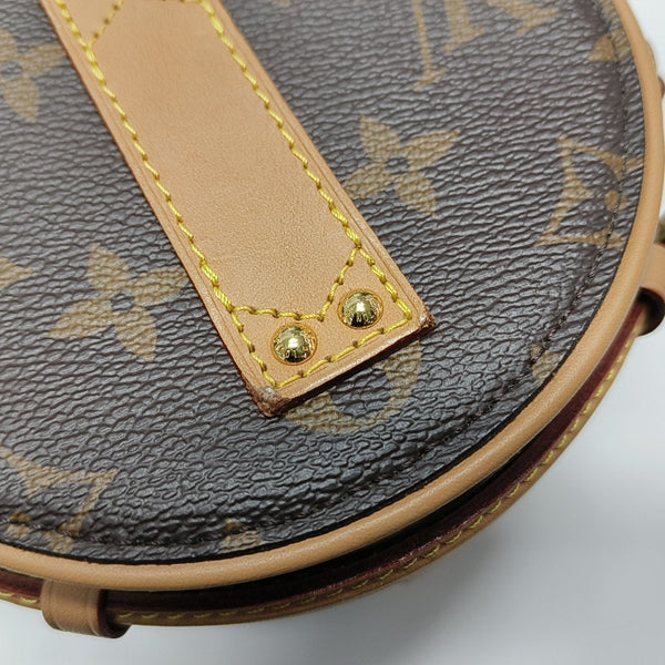 BOITE CHAPEAU Mini Monogram Coated Canvas Brown