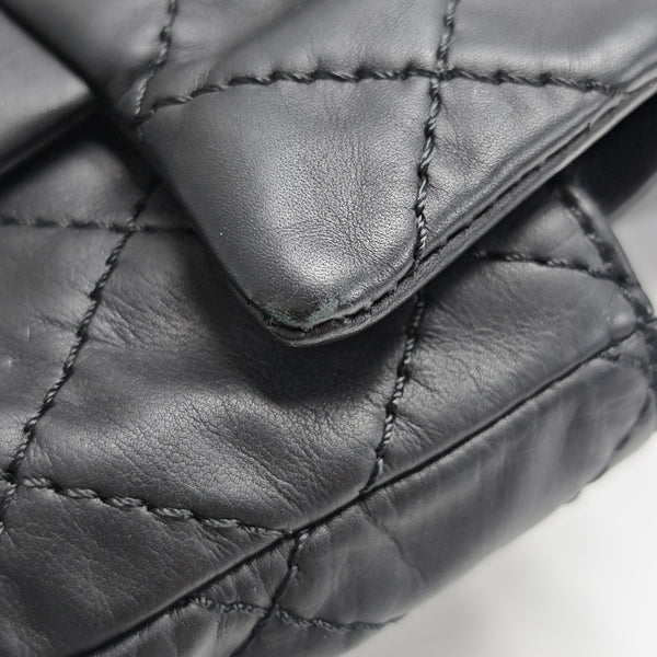 Quilted Calfskin Backpack Black
