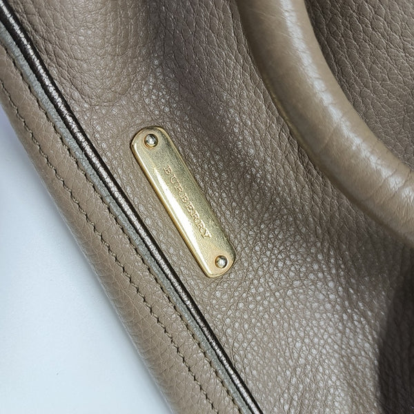 Calfskin Shoulder Bag Brown