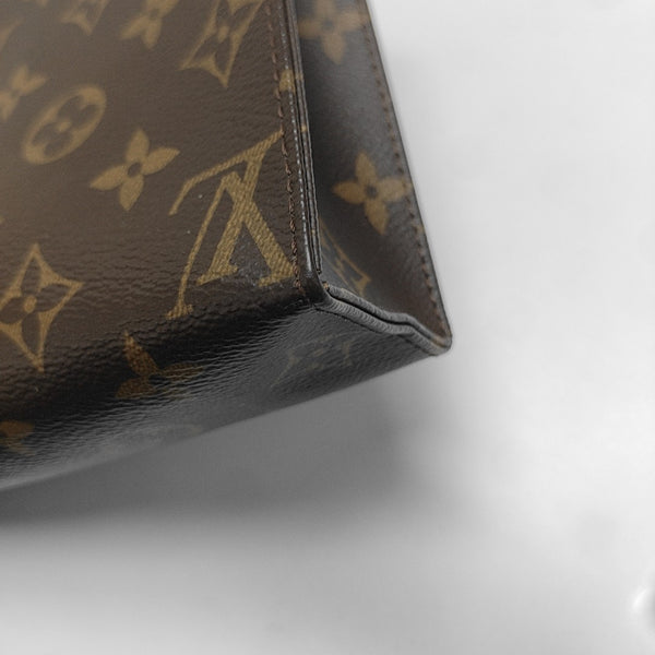 TOILET POCKET 19 Monogram Coated Canvas Brown