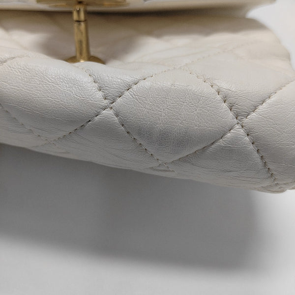 CLASSIC FLAP Mini Quilted Lambskin White