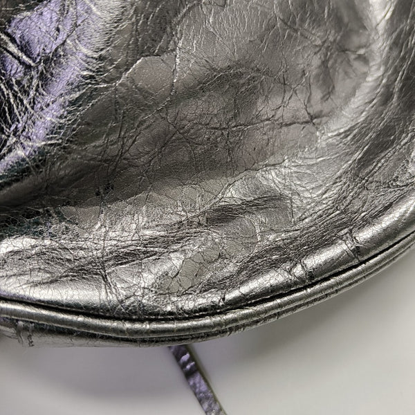 Le Cagole Mini Lambskin Silver