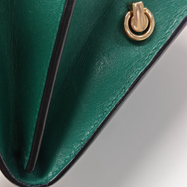SERPENTI FOREVER Calfskin Green Wallet