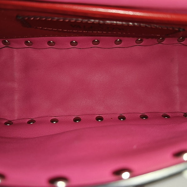 Spike Up Small Quilted Lambskin Pink