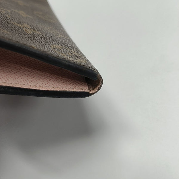 EMILIE Monogram Coated Canvas Brown Wallet