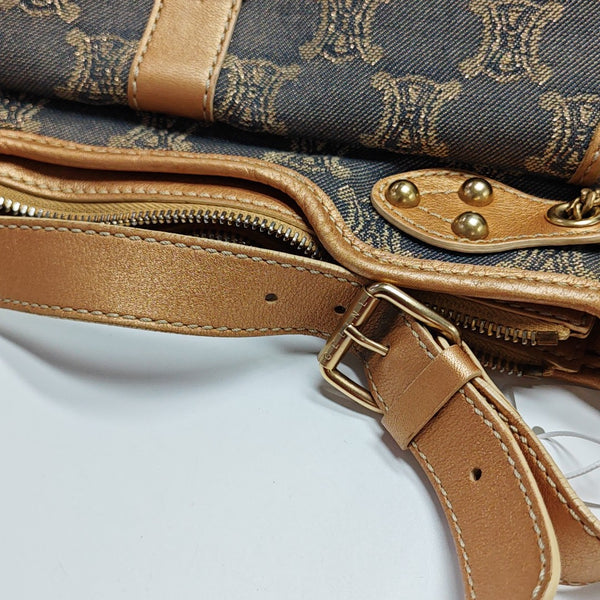 Canvas Top Handle Bag Blue