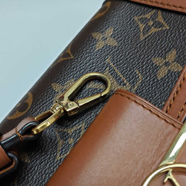 DAUPHINE Mini Monogram Coated Canvas Brown