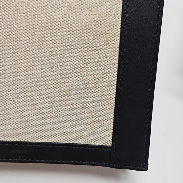 Navy Medium Fabric White